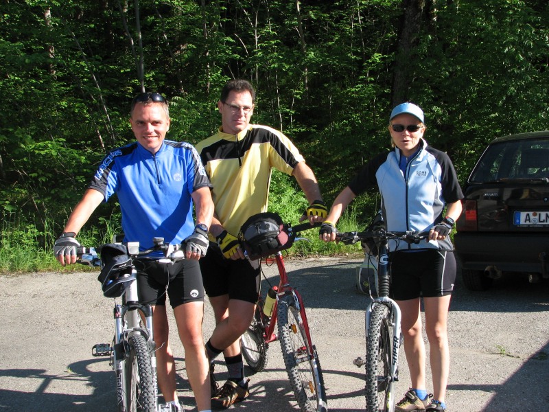 Abfahrt in Kreut am Tegernsee